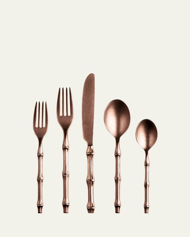 Bali Bronze Pewter 5-Piece Flatware Place Setting